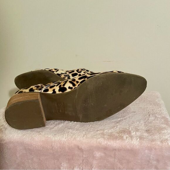 Crown Vintage Morrison Leopard Print Calf Hair Booties sz 9 - Picture 6 of 7